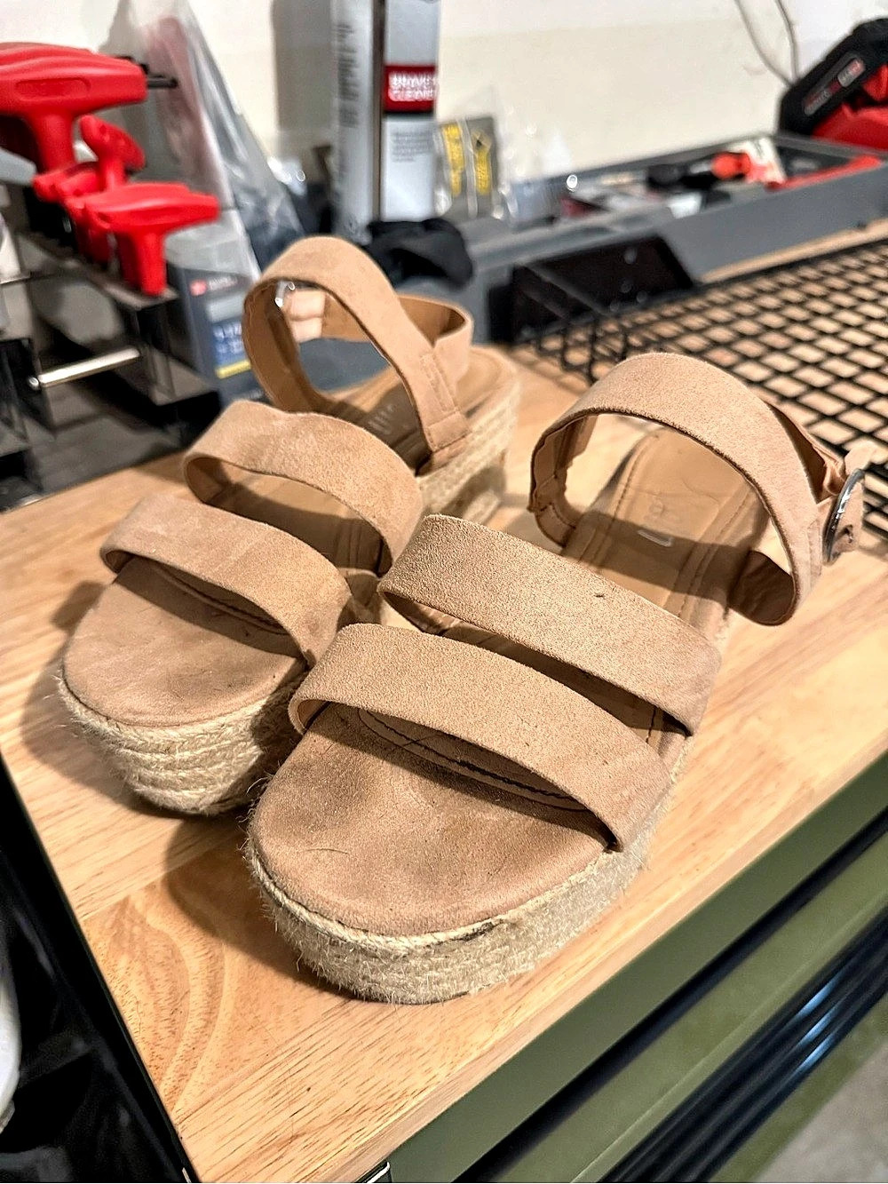 Brown Wedge Sandals